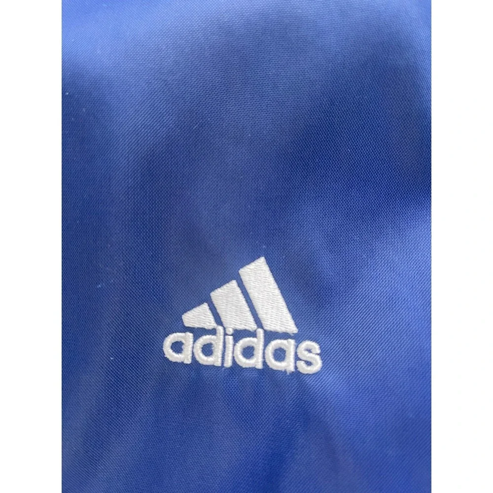 Adidas‎ Mens Track Jacket Full Zip Wind Breaker Navy Blue Nylon Size XL